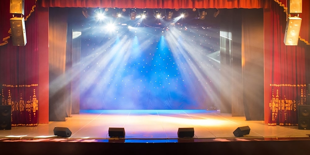 Stage with Elegant Decor and Seating Arrangement for Events in  Chattarpur, Delhi NCR