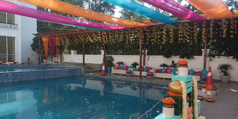 Swimming Poolside Venues in Chattarpur, New Delhi - Fairlie Hotels & Resorts