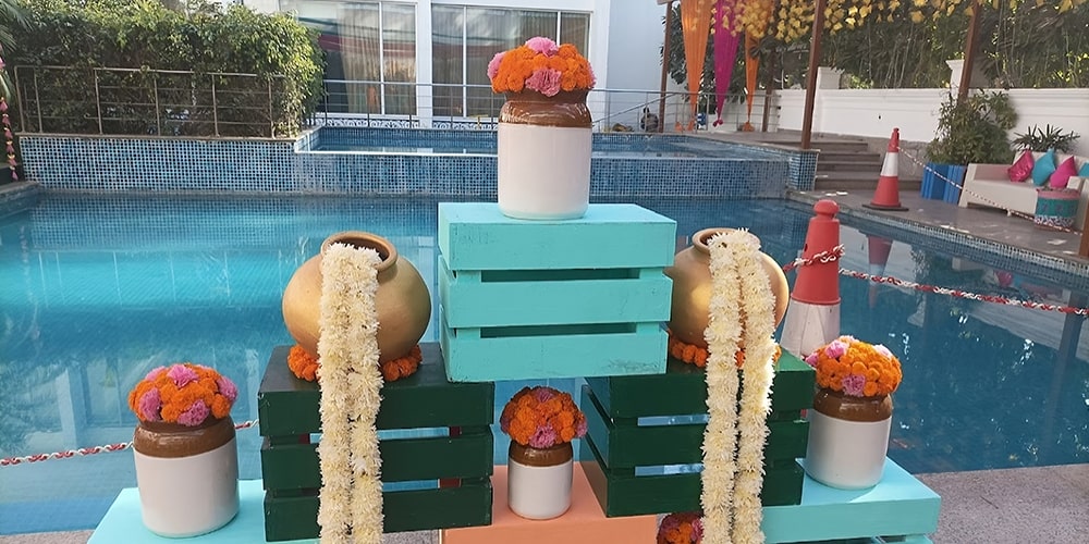 Swimming Poolside Venues in Chattarpur, New Delhi - Fairlie Hotels & Resorts